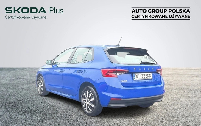 Skoda Fabia cena 56500 przebieg: 83680, rok produkcji 2022 z Rybnik małe 211